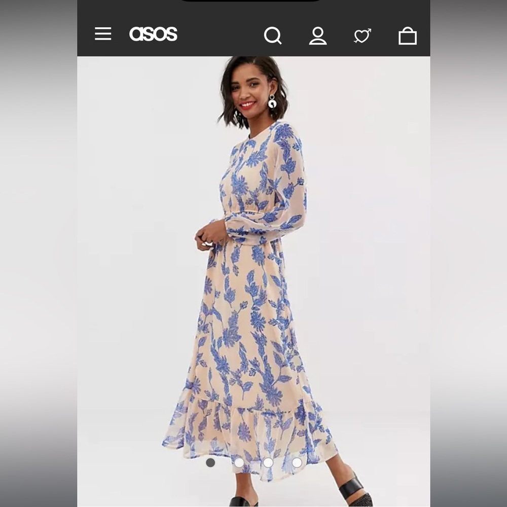 ASOS Y.A.S. Floral Printed Maxi Dress